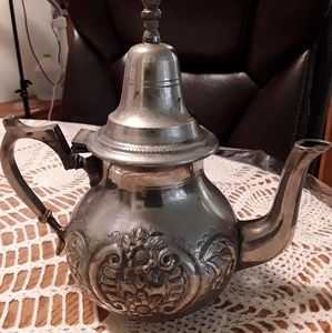 Silver plated Moroccan style teapot